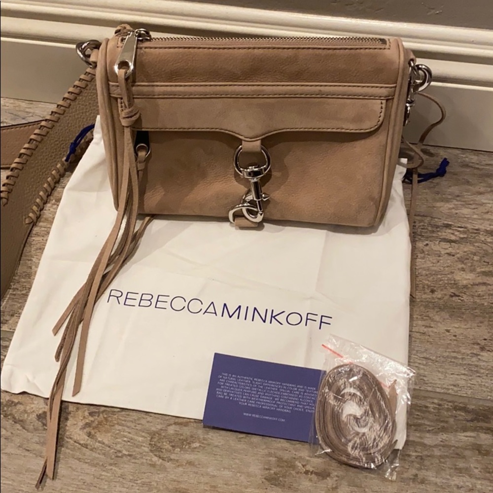 Rebecca Minkoff genuine suede crossbody